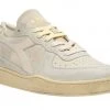 Diadora Scarpe Mi Basket Row Cut Pigskin Used Beige Olio Di Mandorla Donna