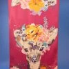 Powder Luxurious Floral Doe Scarf
