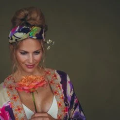 Powder Iris Kimono Gown - Sage 8 Powder Iris Kimono Gown - Sage