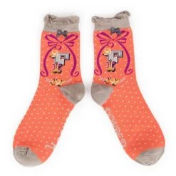 Powder Alphabet Sock