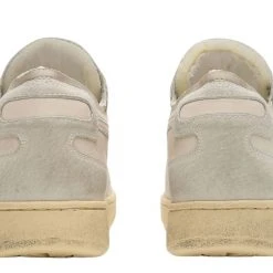 Diadora Scarpe Mi Basket Row Cut Pigskin Used Beige Olio Di Mandorla Donna
