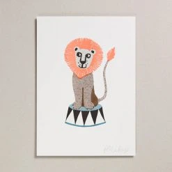 Petra Boase Lion A4 Print