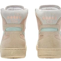 Diadora Scarpe Mi Basket Pigskin Used Rosa Bellini Donna 5 Diadora Scarpe Mi Basket Pigskin Used Rosa Bellini Donna