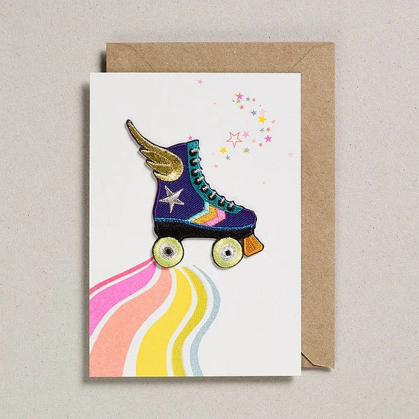 Petra Boase Iron On Patch Card - Rainbow Skate 1 Petra Boase Iron On Patch Card - Rainbow Skate