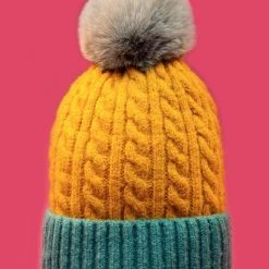 Powder Greta Pompom Hat Teal