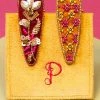 Powder Jewelled Hairclips Fuchsia (pack Of 2)