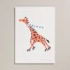 Petra Boase Giraffe On Skates Risograph Print