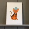 Petra Boase Tiger Cowboy Print A 4