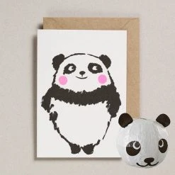 Petra Boase Japanese Paper Balloon Card Panda By