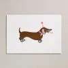 Petra Boase Daschund Risograph Print