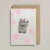 Petra Boase Iron On Patch Card - Lucky Cat Flowers