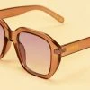 Powder Jolene Mocha Sunglasses