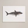 Petra Boase Risograph Print - Shark