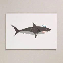 Petra Boase Shark A4 Print