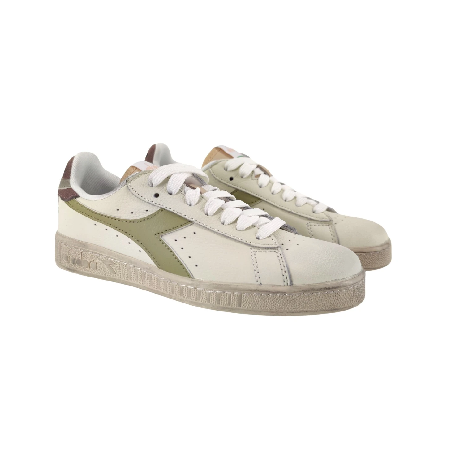 Diadora Scarpe Game L Low Icona Donna White/Antler/Flint Gray 1 Diadora Scarpe Game L Low Icona Donna White/Antler/Flint Gray
