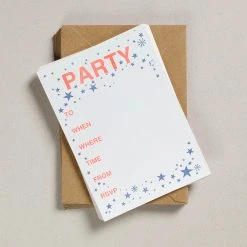 Petra Boase Party Invites Blue