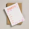Petra Boase Party Invites Pink