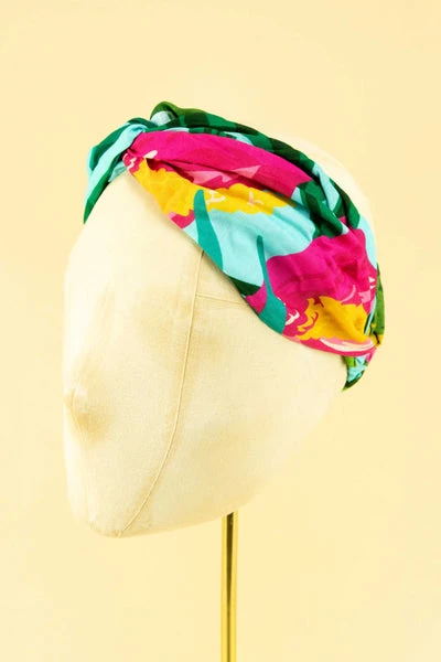 Powder Cheetah Elasticated Headband 1 Powder Cheetah Elasticated Headband