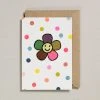 Petra Boase Iron On Patch Card - Happy Flower By