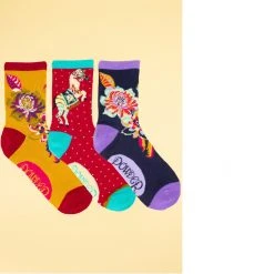 Powder Zebra Carnival Socks Box