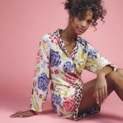 Powder Floral Print Pyjamas