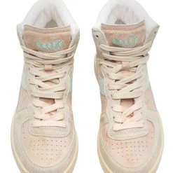 Diadora Scarpe Mi Basket Pigskin Used Rosa Bellini Donna