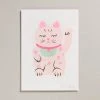 Petra Boase Lucky Cat A4 Print