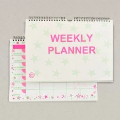 Petra Boase Weekly Planner - Pink & Green Star