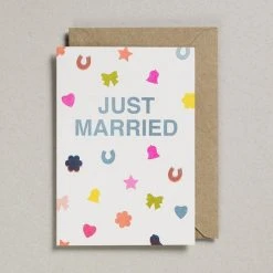 Petra Boase Just Married Confetti Card