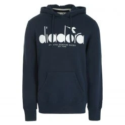 Diadora Hooded Sweat Bl Blue Denim
