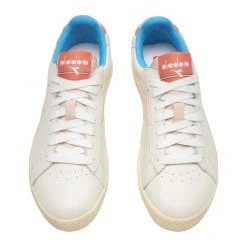 Diadora Scarpe Game L Low Icona Donna Blc De Blc/Azz Bello/Rss Coral
