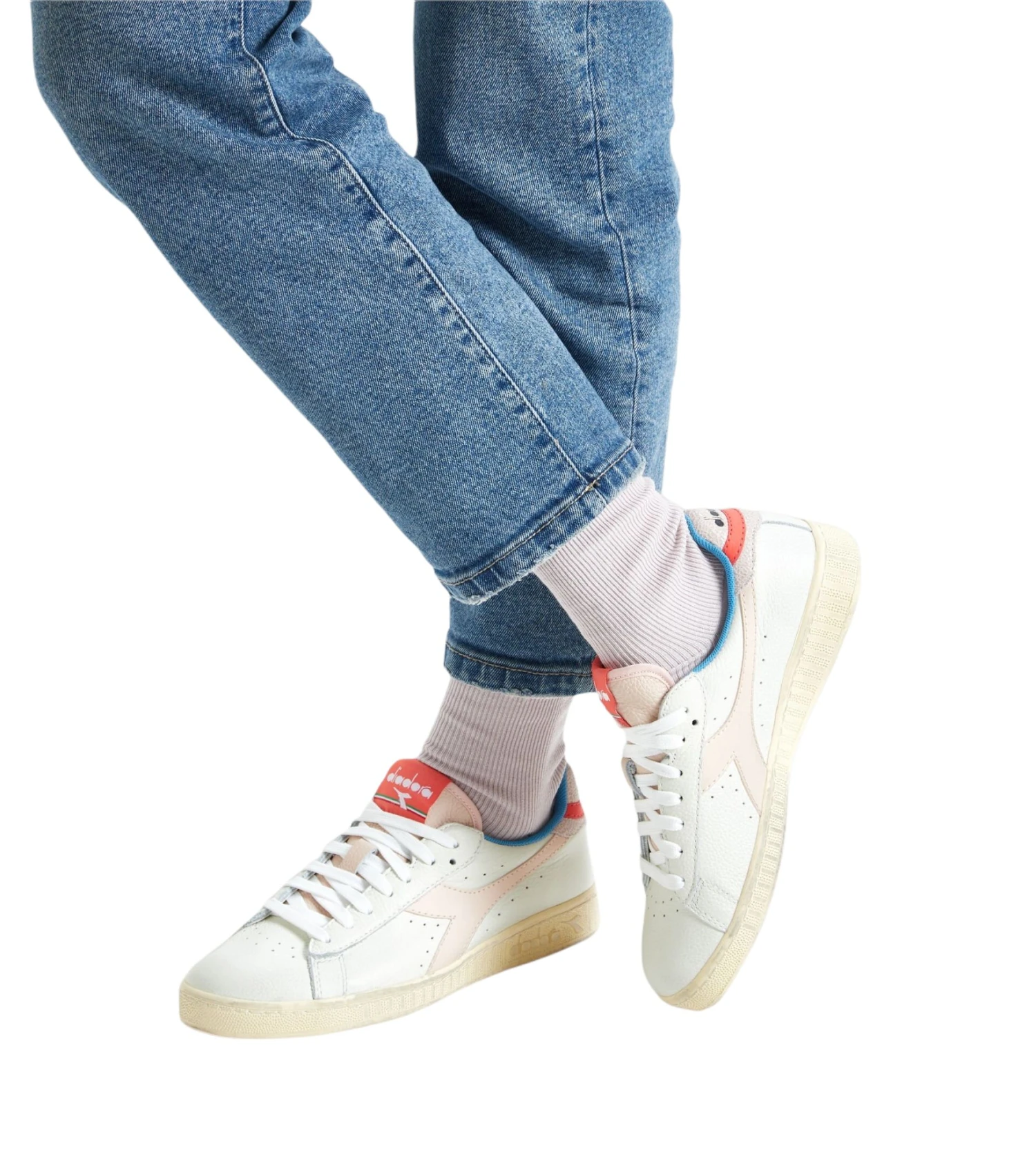 Diadora Scarpe Game L Low Icona Donna Blc De Blc/Azz Bello/Rss Coral 2 Diadora Scarpe Game L Low Icona Donna Blc De Blc/Azz Bello/Rss Coral