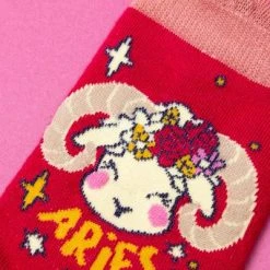 Powder Power Aries Zodiac Ankle Sock