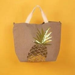 Powder Pineapple Boho Bag In Khaki