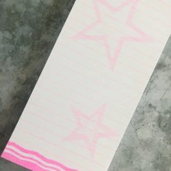 Petra Boase Neon Stars Shopping List Pad