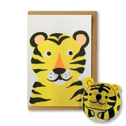 Petra Boase Tiger Japanese Paper Balloon Card