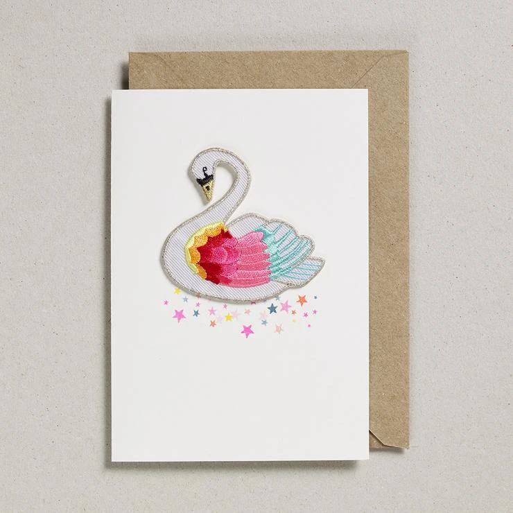 Petra Boase Rainbow Swan Patch Card 2 Petra Boase Rainbow Swan Patch Card