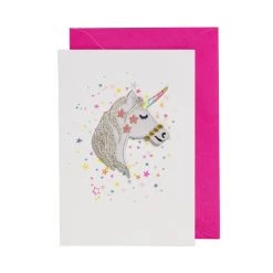 Petra Boase Unicorn Head Patch Card
