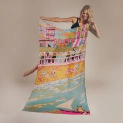 Powder Promenade Print Scarf