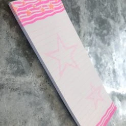 Petra Boase Neon Stars Shopping List Pad