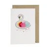 Petra Boase Rainbow Swan Patch Card