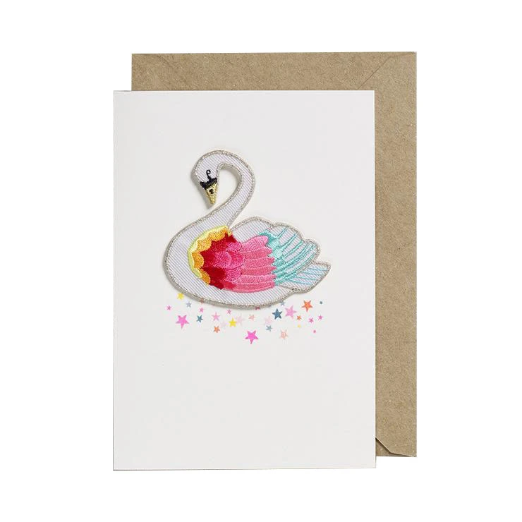 Petra Boase Rainbow Swan Patch Card 1 Petra Boase Rainbow Swan Patch Card
